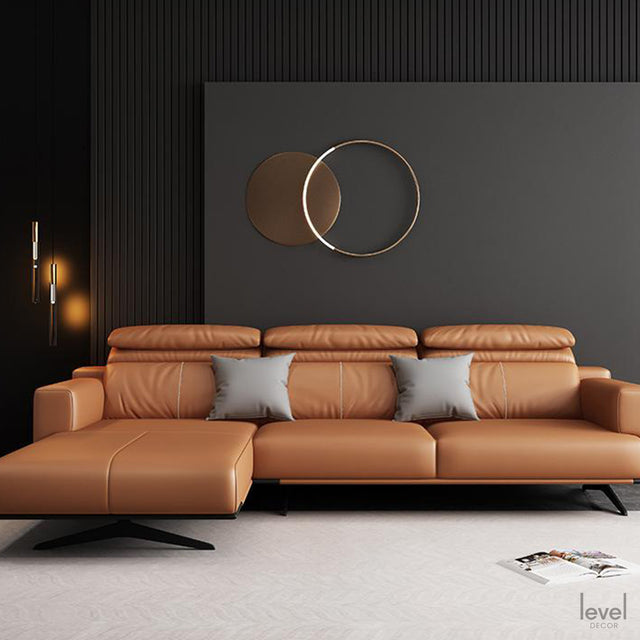 Romeo Italian Leather Sofa - Level Decor