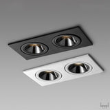 Single/Double Head LED Recessed Ceiling Spotlight - Level Decor