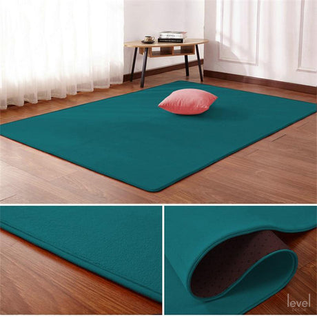 Non-Slip Nordic Coral Velvet Rug - Level Decor