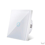 LED 2 Gang Crystal Tempered Glass Wall Light Touch Switch - Level Decor