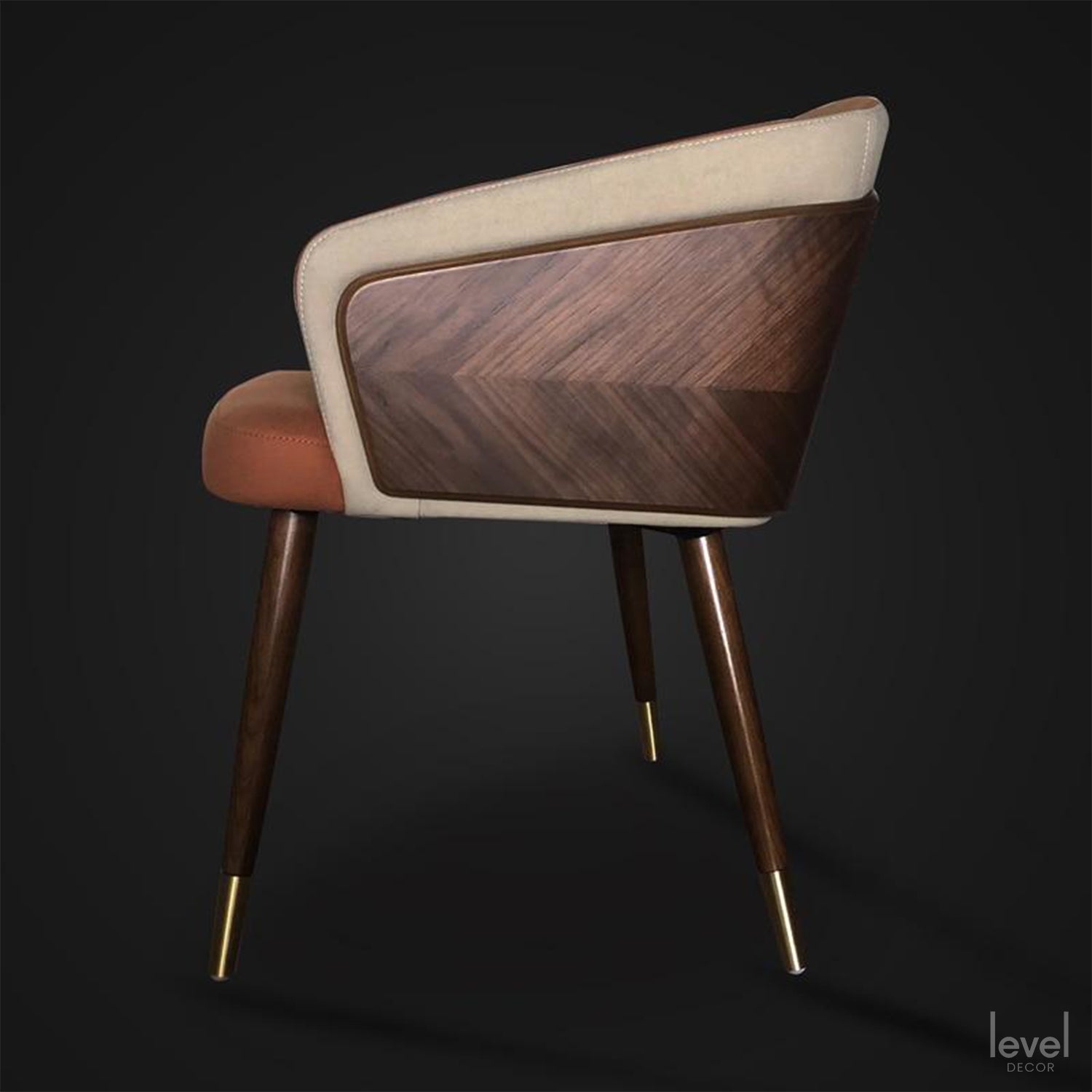 Modern Solid Wood Leisure Chairs - Level Decor