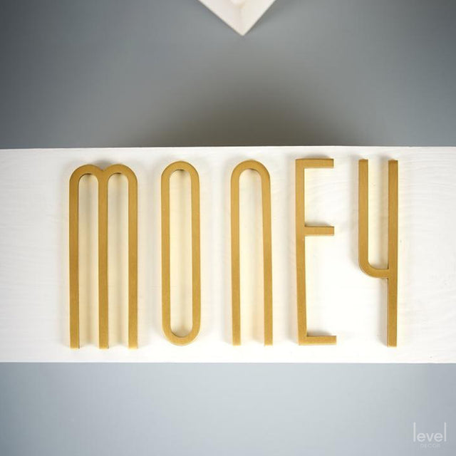 Brass Letters A-Z For Door Plates - Level Decor