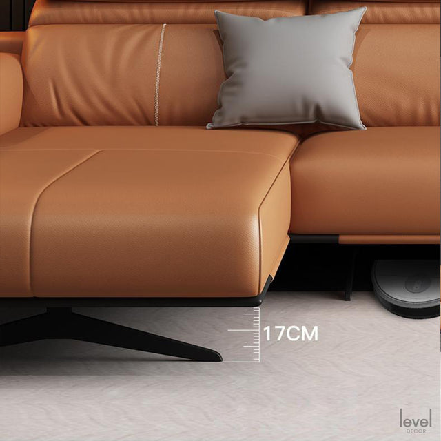 Romeo Italian Leather Sofa - Level Decor