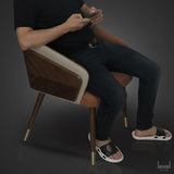 Modern Solid Wood Leisure Chairs - Level Decor