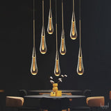 Falling Droplets Crystal LED Pendant - Level Decor
