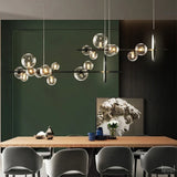 Modern LED Glass Ball Chandelier Lamp - Level Decor