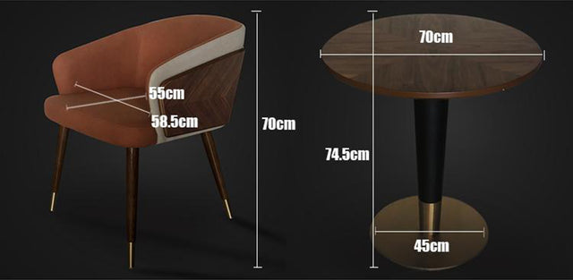 Modern Solid Wood Leisure Chairs - Level Decor