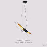Bamboo Tube Chandelier - D6CM L60CM - Level Decor