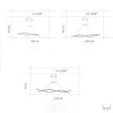 Wave Avize Lustre Pendant Light - Level Decor