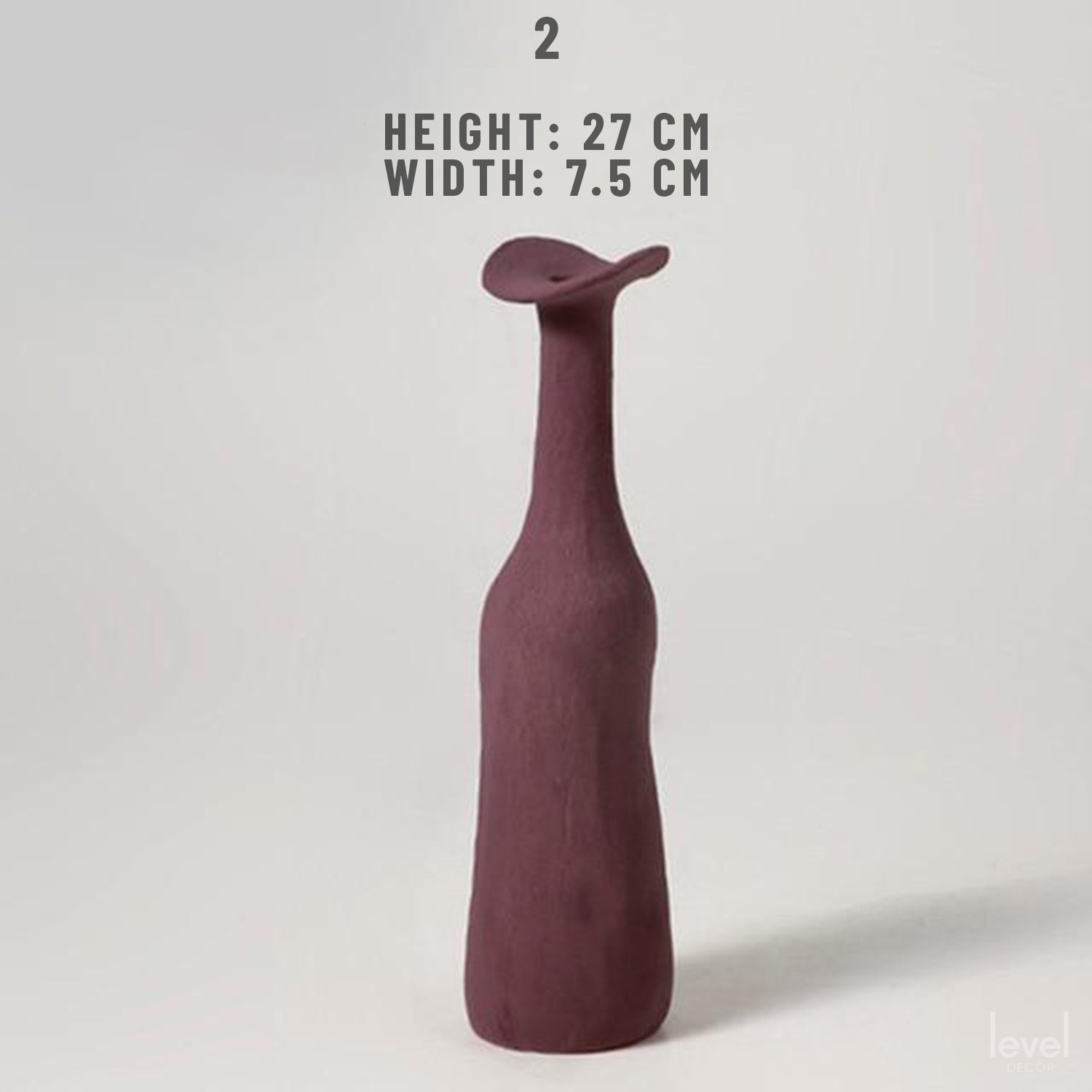 Minimalist Nordic Ceramic Morandi Colored Vases - 2 - Level Decor