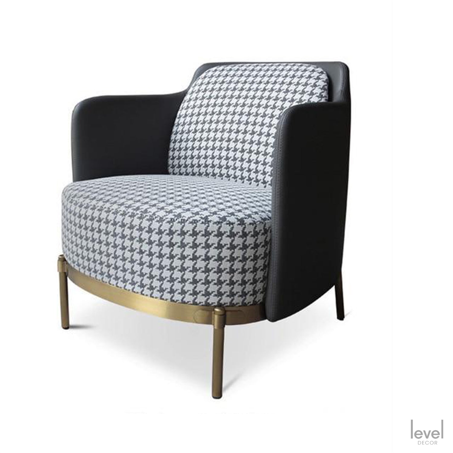 Nordic Designer Fabric Sofa Chair - Dark Gray 70x70x75cm - Level Decor