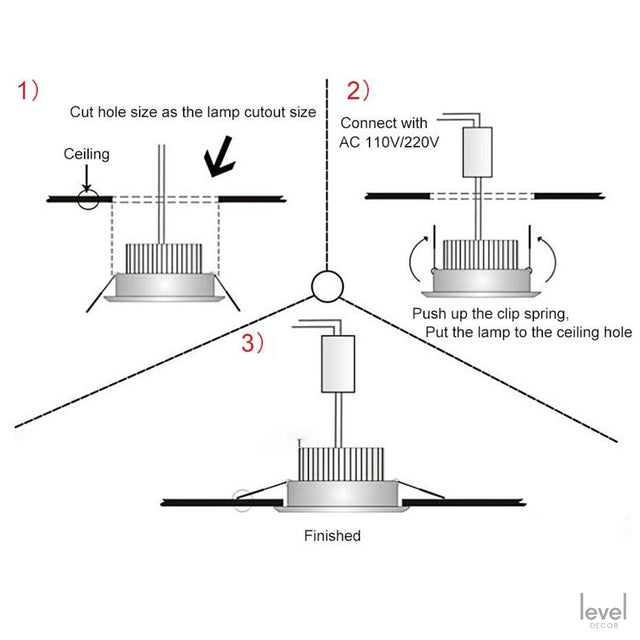 Gotlant Elegant Nordic Downlight Light - Level Decor