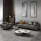 Francesca Neo-modern Genuine Leather Sofa - Level Decor
