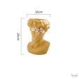 Flower Pot David Resin Statues Vase - Yellow / 16x16x24cm - Level Decor