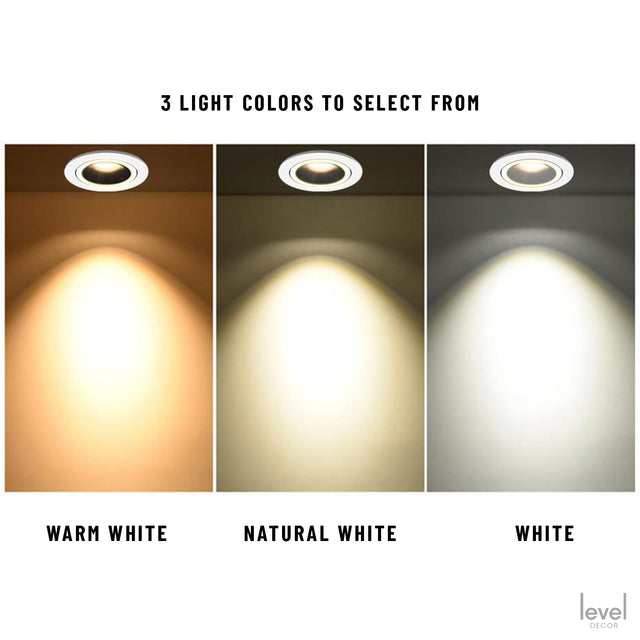 Modern Recessed Dimmable Adjustable Light - Level Decor