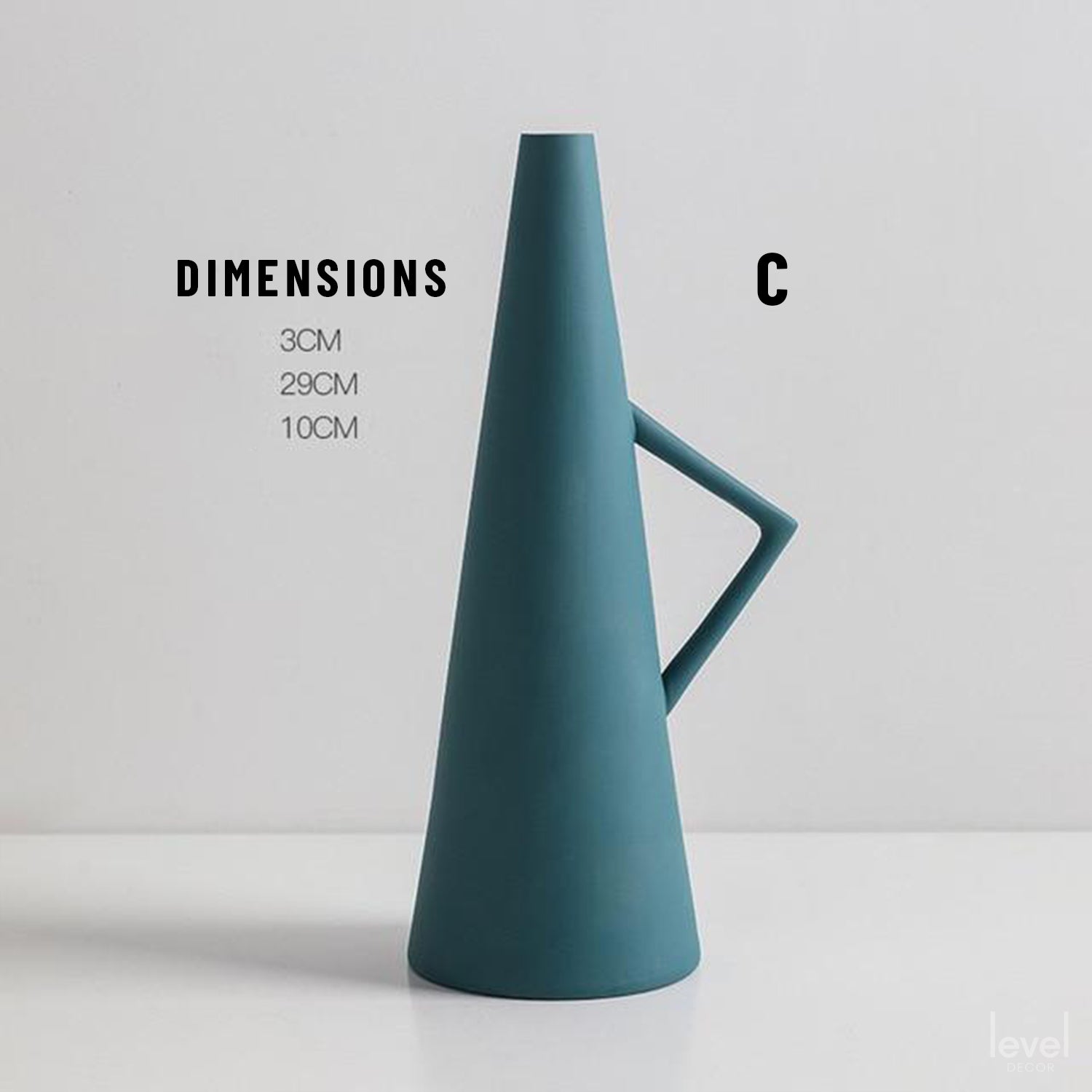 Minimalist Nordic Ceramic Vase - C - Level Decor