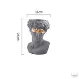 Flower Pot David Resin Statues Vase - Level Decor
