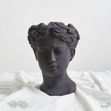 Greek Goddess Flower Vase - Black - Level Decor