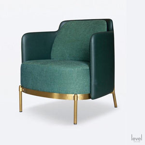 Nordic Designer Fabric Sofa Chair - Green 70x70x75cm - Level Decor