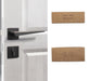 American Style Anti-theft Door Handle - Brushed Black with Dummy Lock / 72mm / 50mm - Level Decor