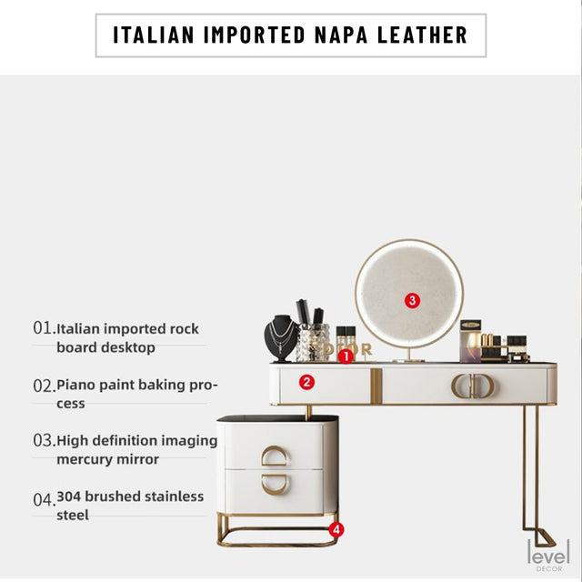 Eva 1 - Luxury & Minimalist Dressing Table - Level Decor