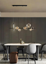 Modern LED Glass Ball Chandelier Lamp - Level Decor