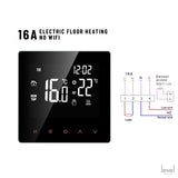 KETA WiFi Smart Thermostat | with Remote Controller for Google Home, Alexa - NO WiFi 16A Electric Floor Heating - Level Decor
