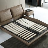Jayden Italian Minimalist Leather Bed - Level Decor