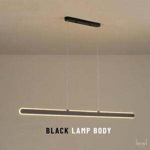 Gräsö Modern LED Chandelier - Black Lamp Body / Length 100cm / Brightness Dimmable - Level Decor