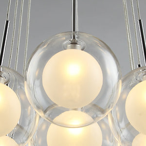 Fårö Nordic Glass Ball LED Chandelier - Level Decor