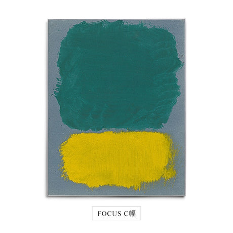 Famous Mark Rothko Focus Canvas Painting - 30x38cm (No frame) / FOCUS C - Level Decor
