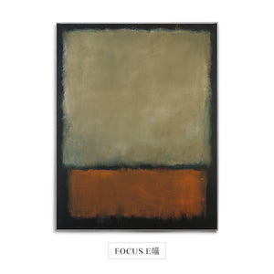 Famous Mark Rothko Focus Canvas Painting - 30x38cm (No frame) / FOCUS E - Level Decor