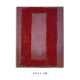 Famous Mark Rothko Focus Canvas Painting - 30x38cm (No frame) / FOCUS G - Level Decor
