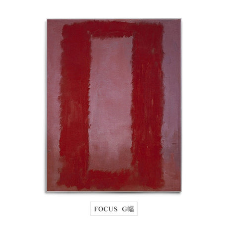 Famous Mark Rothko Focus Canvas Painting - 30x38cm (No frame) / FOCUS G - Level Decor