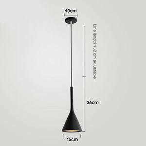Nordic Sven Modern LED Pendant Light - black - Level Decor