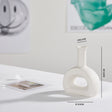 White Ceramic Vase - E - Level Decor