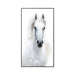 Nordic Style White Horse Canvas Painting - 20x35cm (No Frame) - Level Decor