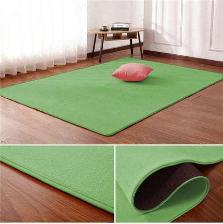 Non-Slip Nordic Coral Velvet Rug - 1 / 40cm x 60cm - Level Decor