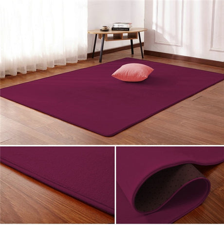Non-Slip Nordic Coral Velvet Rug - 3 / 40cm x 60cm - Level Decor