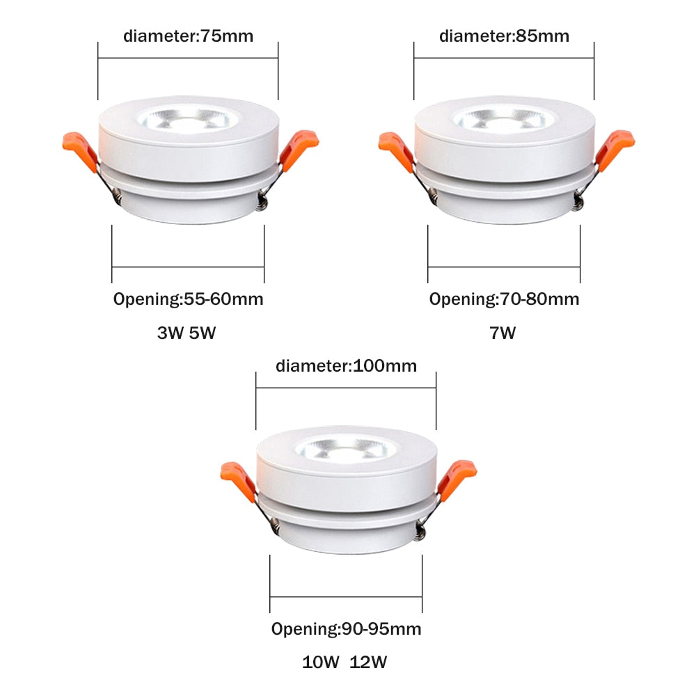 Slim Foldable LED Recessed Downlight - Level Decor