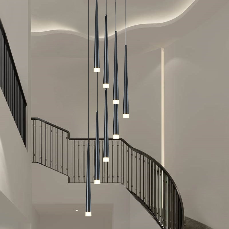 Nordic LED Chandelier Long Downlight - Level Decor
