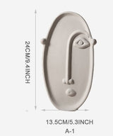 Nordic Human Face Design Ceramic Vase - A-1 - Level Decor