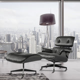 Ottoman Mid-Century Lounge Chair - Black Ashwood / United States - Level Decor