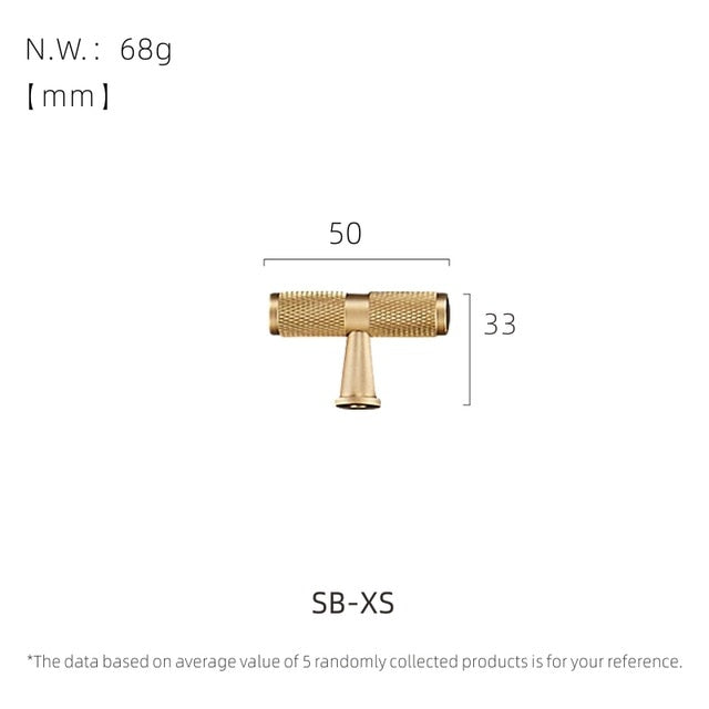 Premium Brass Handles - SB-XS - Level Decor