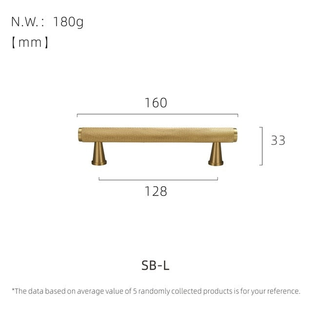Premium Brass Handles - SB-L - Level Decor
