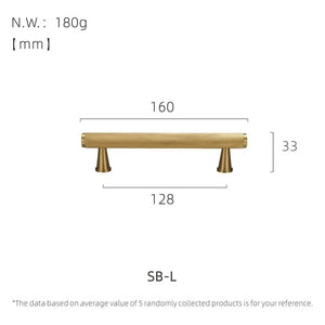 Premium Brass Handles - SB-L - Level Decor