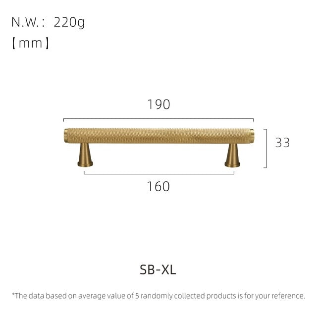 Premium Brass Handles - SB-XL - Level Decor