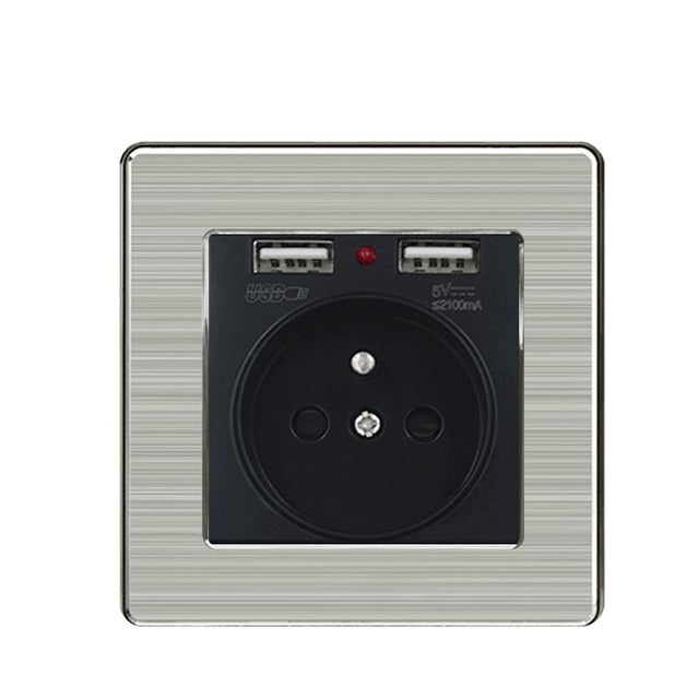 Seka LED Stainless Steel Wall Light Switch - 1-4 Gang, 1 & 2 Way