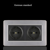 LED Stainless Steel 1-4 G, 1 & 2 Way Switch - 146GR socket - Level Decor