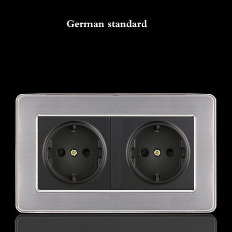 LED Stainless Steel 1-4 G, 1 & 2 Way Switch - 146GR socket - Level Decor